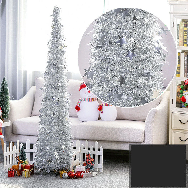 Creative Christmas tree decoration with garlands - Image 7