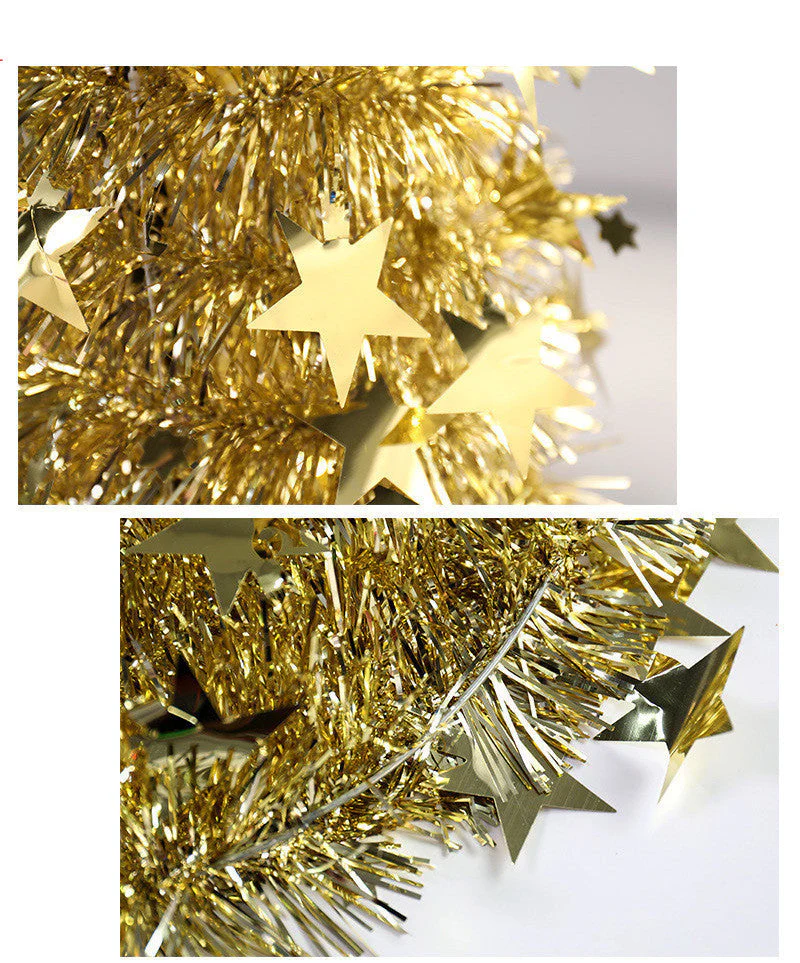 Creative Christmas tree decoration with garlands - Image 9