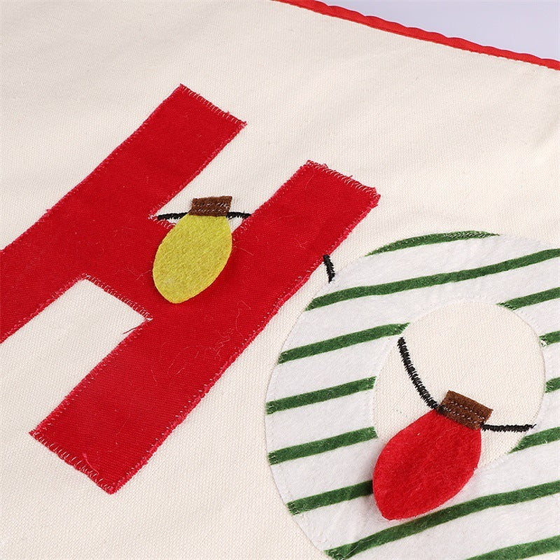 Creative Letters Christmas Tree Skirt Home Decorations - Image 3