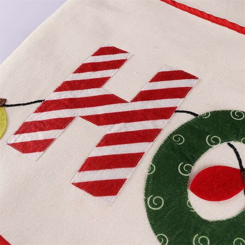Creative Letters Christmas Tree Skirt Home Decorations - Image 4