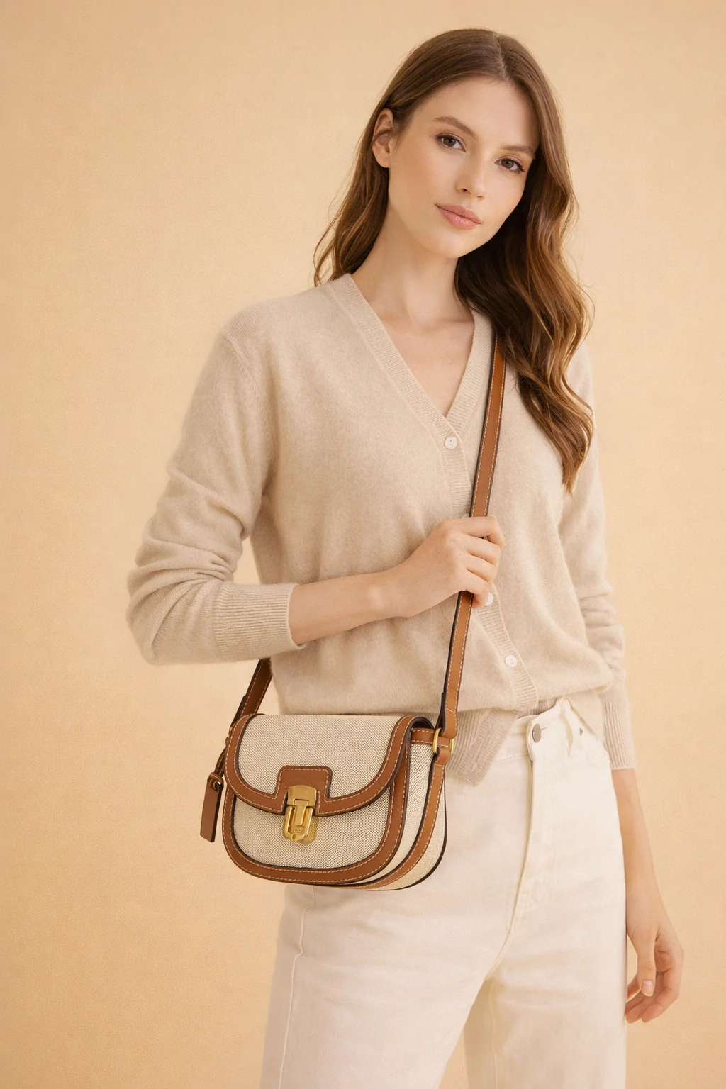 Danie | Women’s Structured Saddle Crossbody Bag for Effortless Chic - Image 3