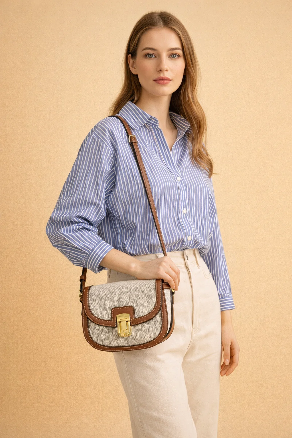 Danie | Women’s Structured Saddle Crossbody Bag for Effortless Chic - Image 4