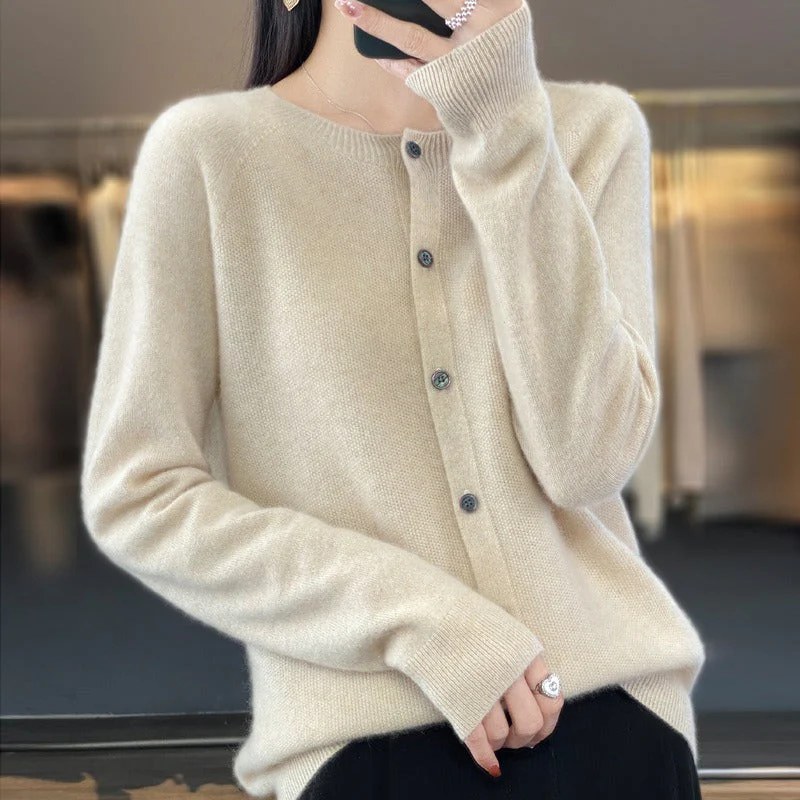 DANIELLE | Women's O-Neck Cardigan - Image 13