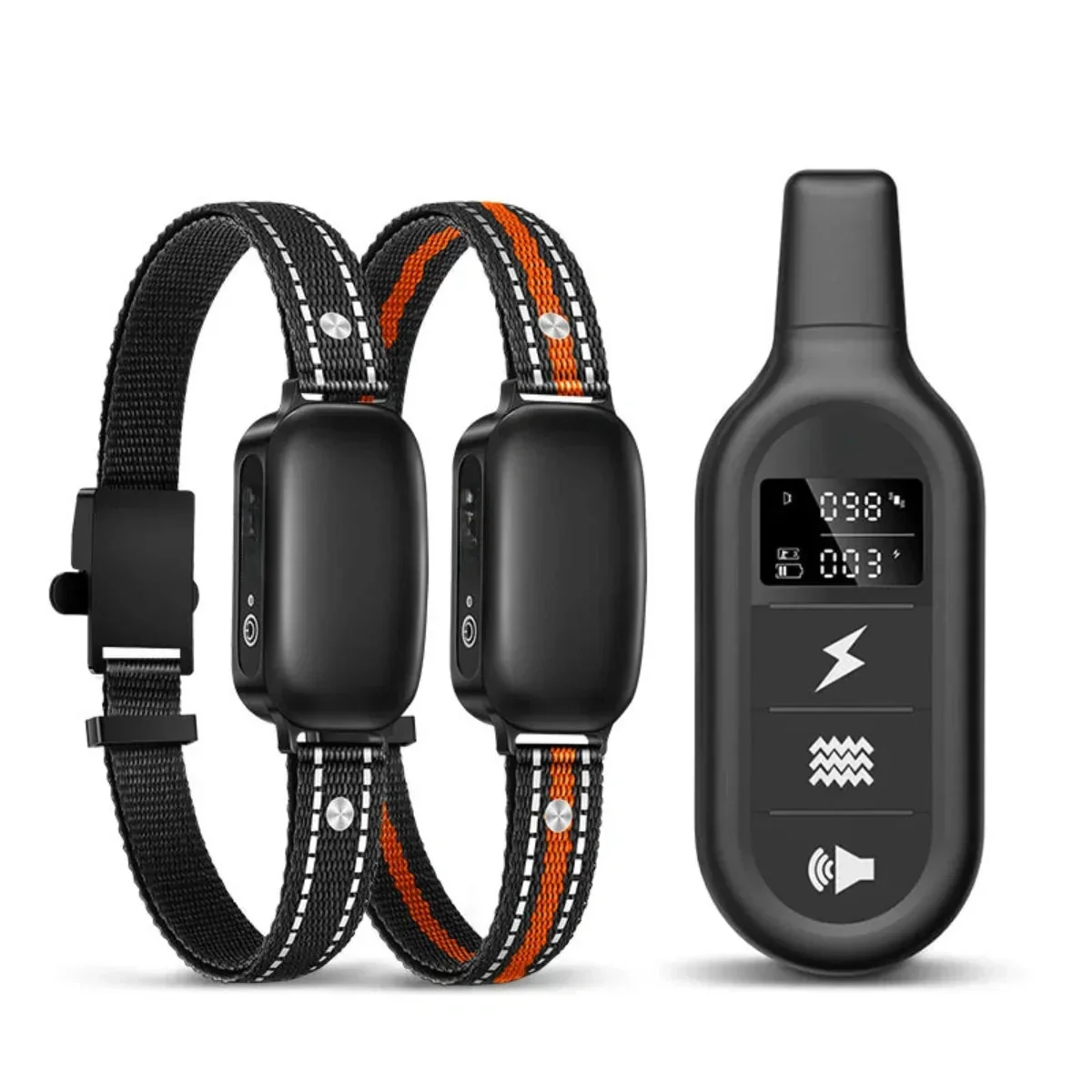 Electric dog training collar with remote control, waterproof, 16 adjustable shock levels, 1000 m range, beep and vibration modes - Image 3