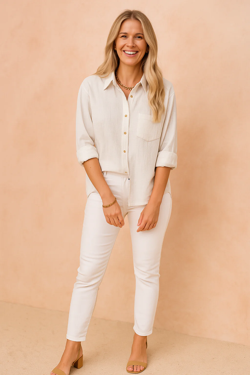 Ellie | Loose-fitting shirt blouse with pocket - Image 6