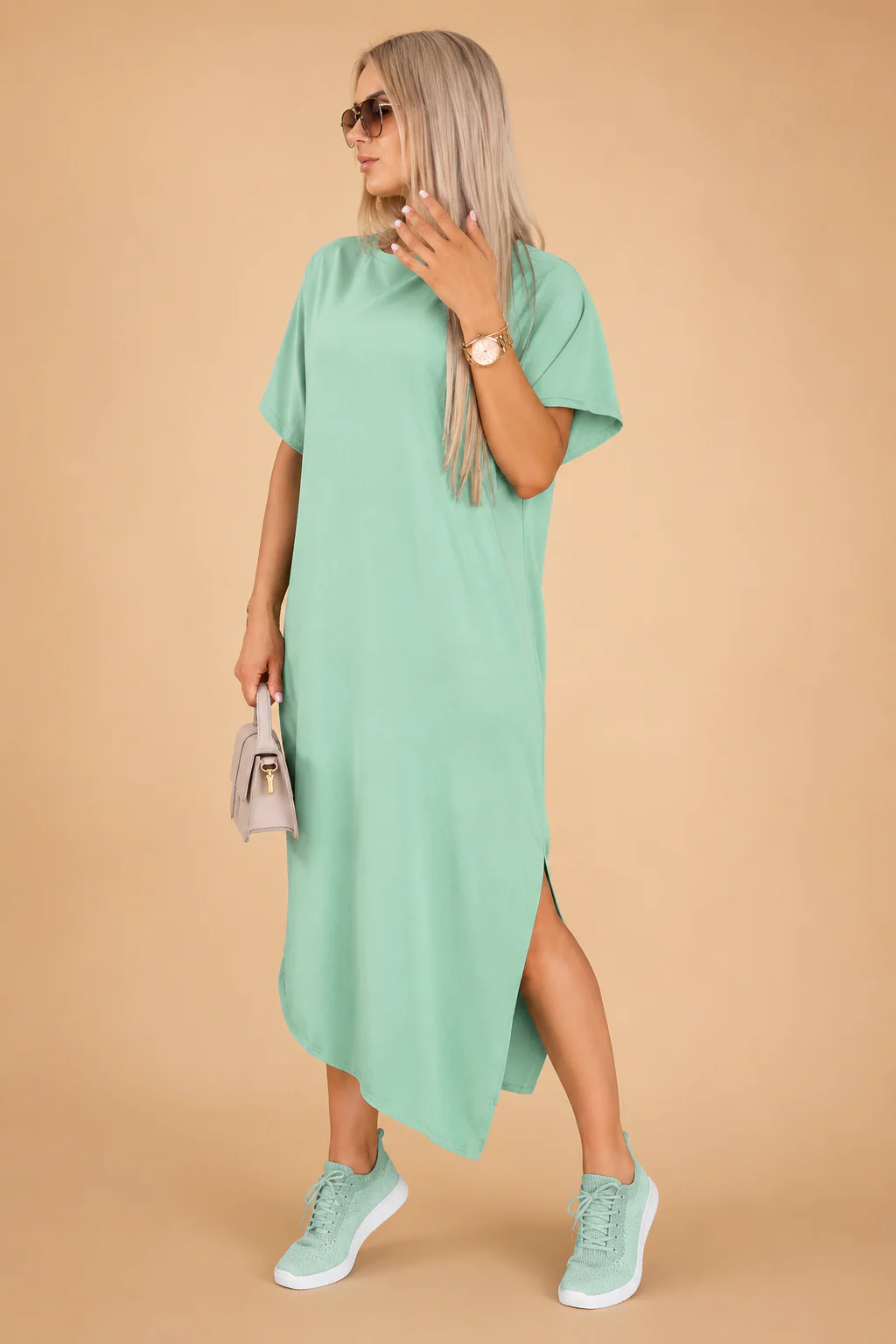 Estela | Elegant Batwing Sleeve Dress - Image 5