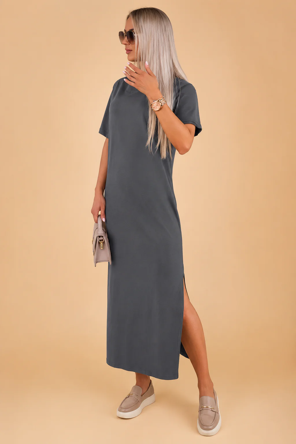 Estela | Elegant Batwing Sleeve Dress - Image 8