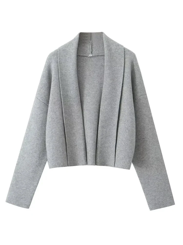 FAYE |  Autumn Cardigan with Shawl Collar - Image 3