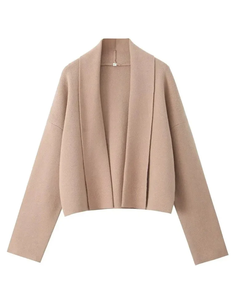 FAYE |  Autumn Cardigan with Shawl Collar - Image 4
