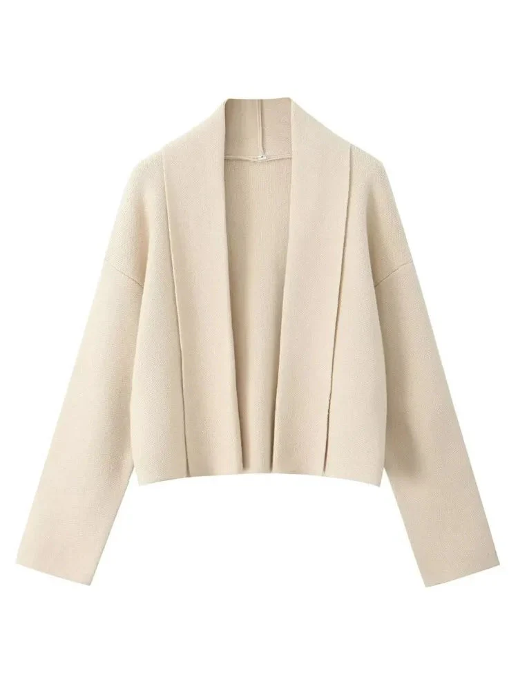 FAYE |  Autumn Cardigan with Shawl Collar - Image 5