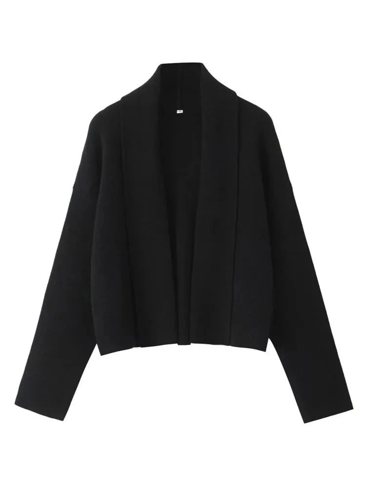 FAYE |  Autumn Cardigan with Shawl Collar - Image 6