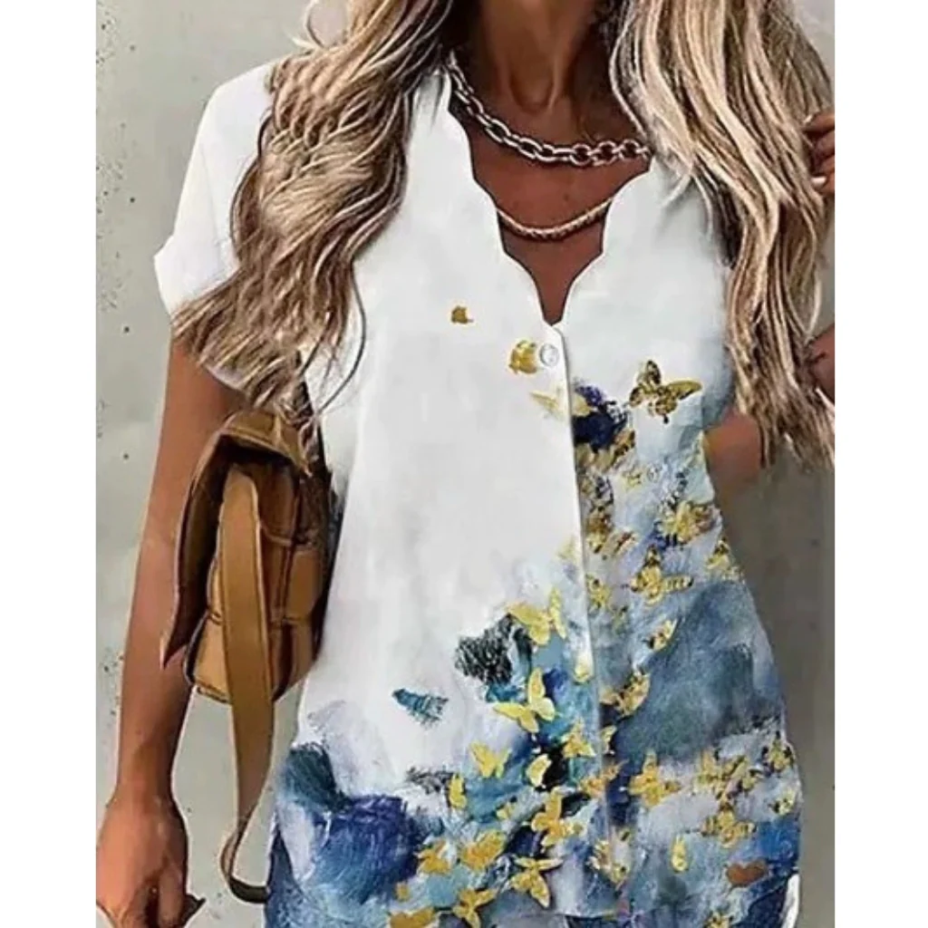 Floria | Romantic blouse with a floral print - Image 4