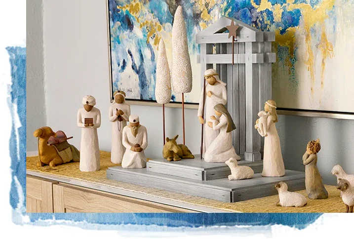 Handmade 20-Piece Wooden Nativity Set with Rustic Barn Wood Creche – Timeless Christmas Nativity Scene Decor - Image 4