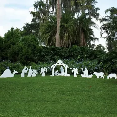 Holy Night Outdoor Nativity Scene Set - Image 5