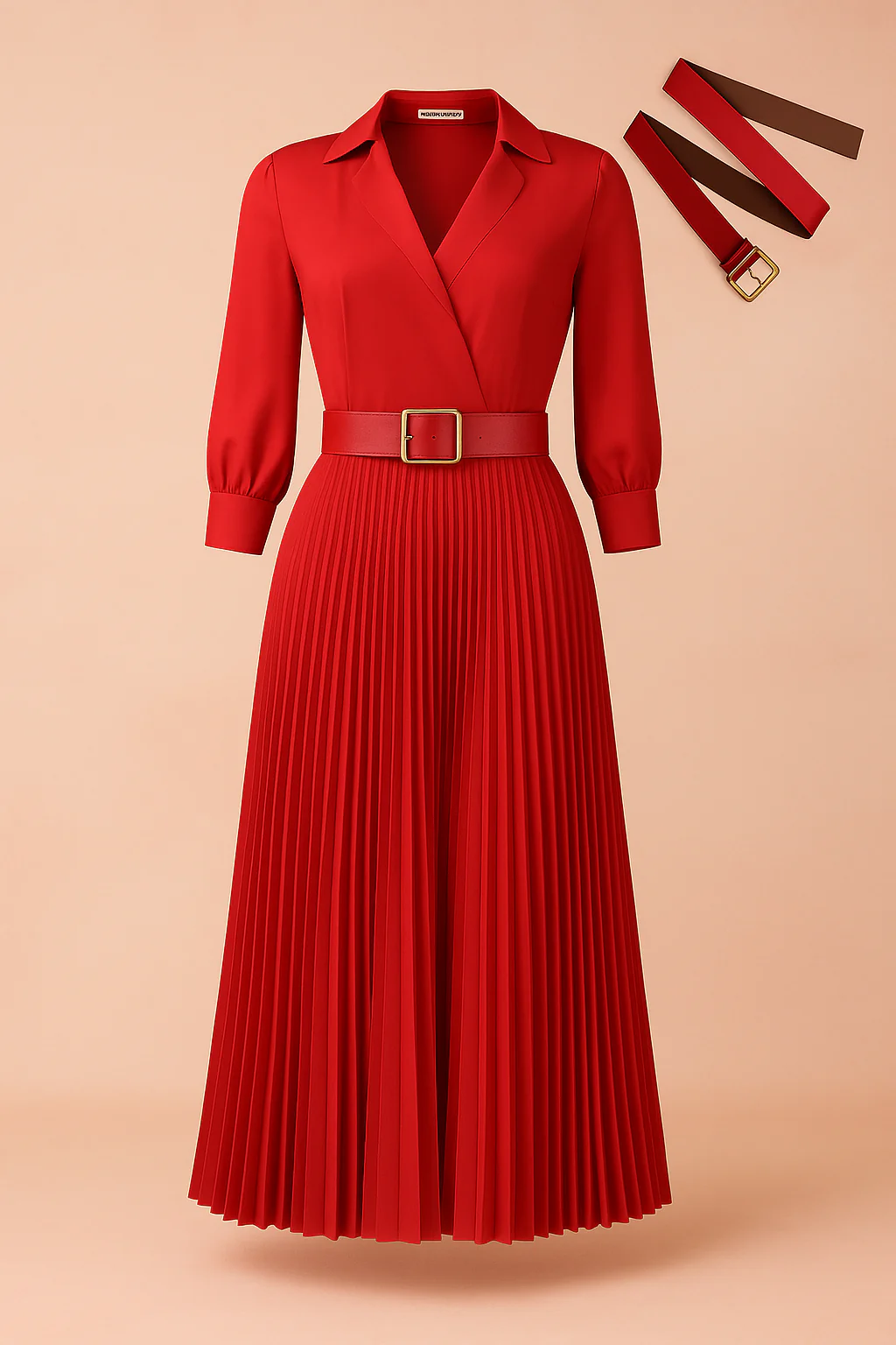 Isabela| Plus Size Elegant Knee-Length Dress for Spring