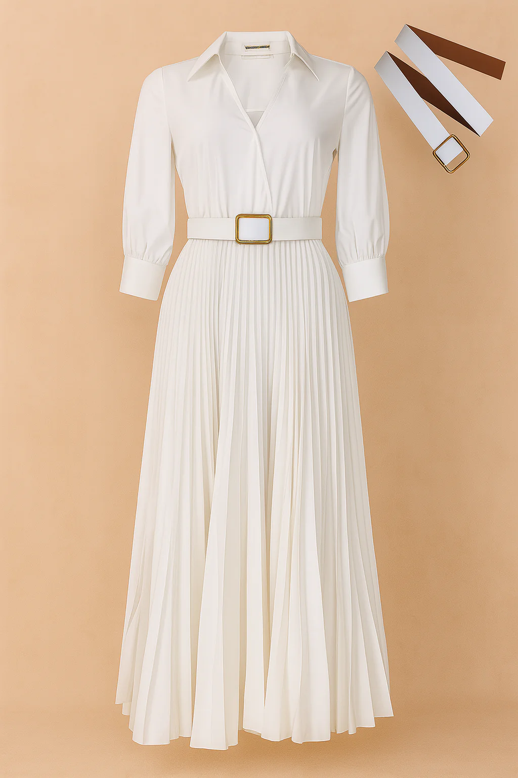 Isabela| Plus Size Elegant Knee-Length Dress for Spring - Image 5