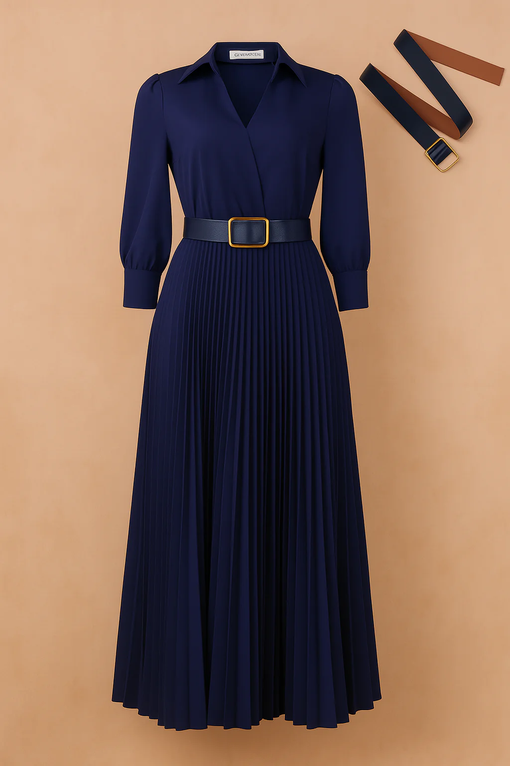 Isabela| Plus Size Elegant Knee-Length Dress for Spring - Image 6