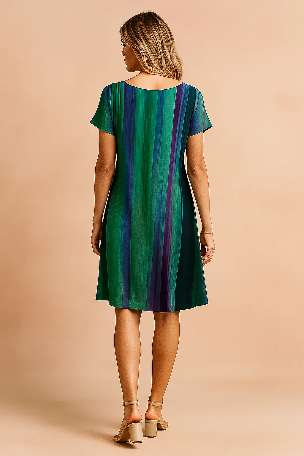 Jenny | Flowy Boho Dress with Gradient Effect - Image 3