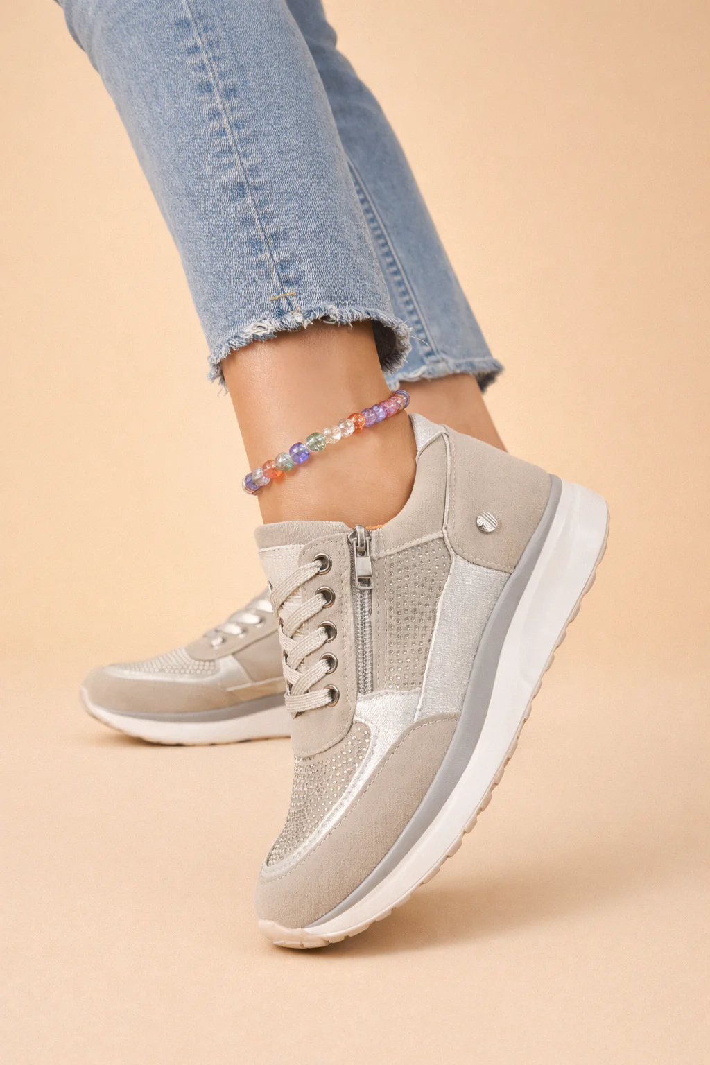 Joanna | Women’s Stylish Lace-Up Sneakers with Breathable All-Day Comfort - Image 2