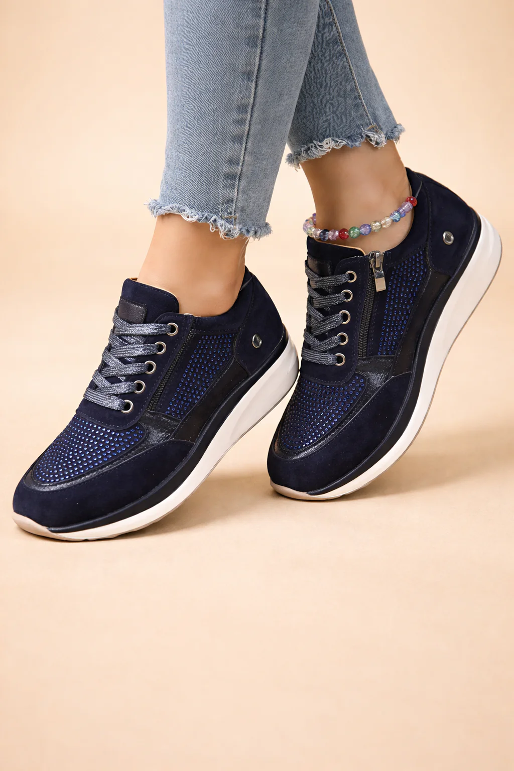 Joanna | Women’s Stylish Lace-Up Sneakers with Breathable All-Day Comfort - Image 3