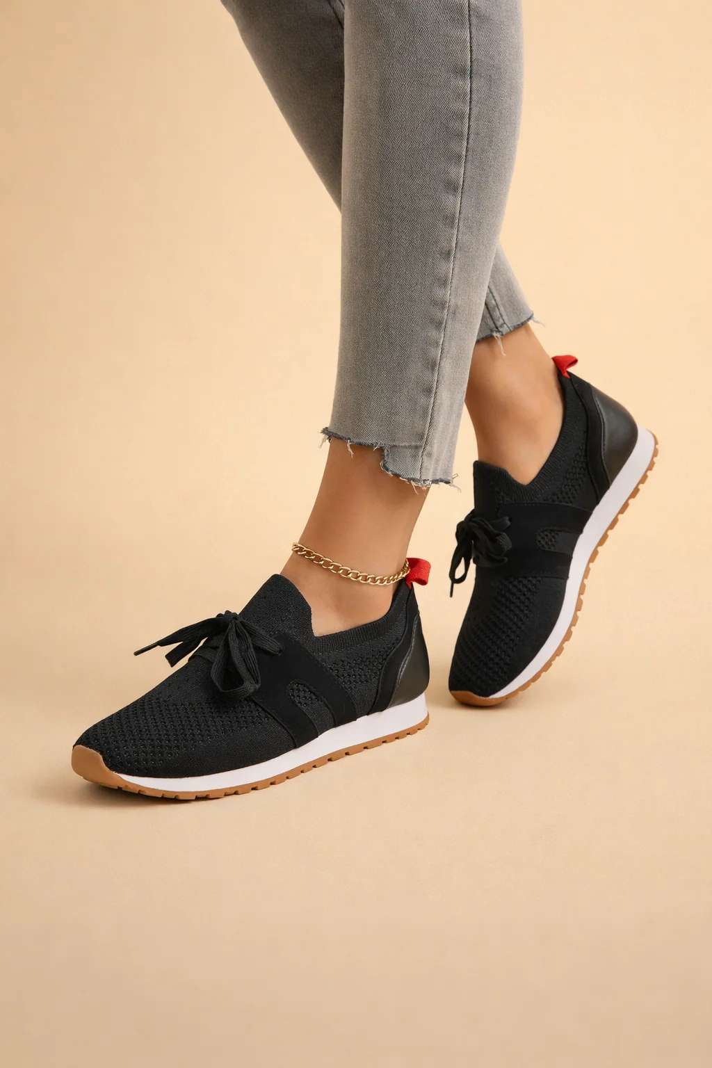 Justyna | Women’s Lightweight Knit Sneakers with Breathable All-Day Comfort - Image 2