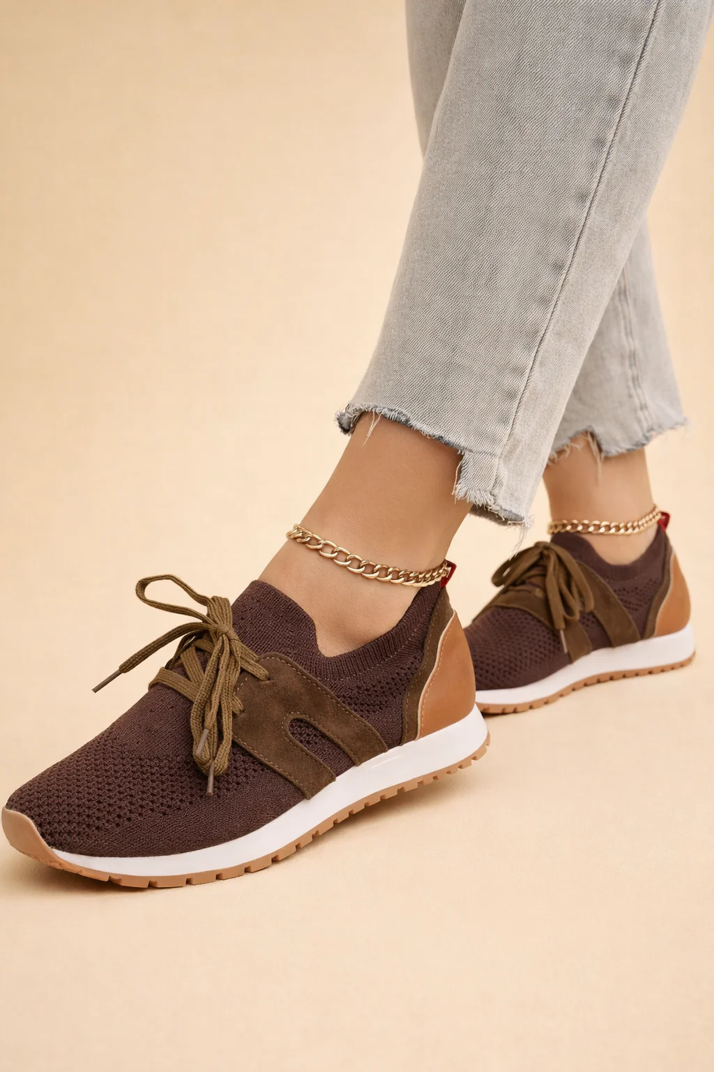 Justyna | Women’s Lightweight Knit Sneakers with Breathable All-Day Comfort - Image 4