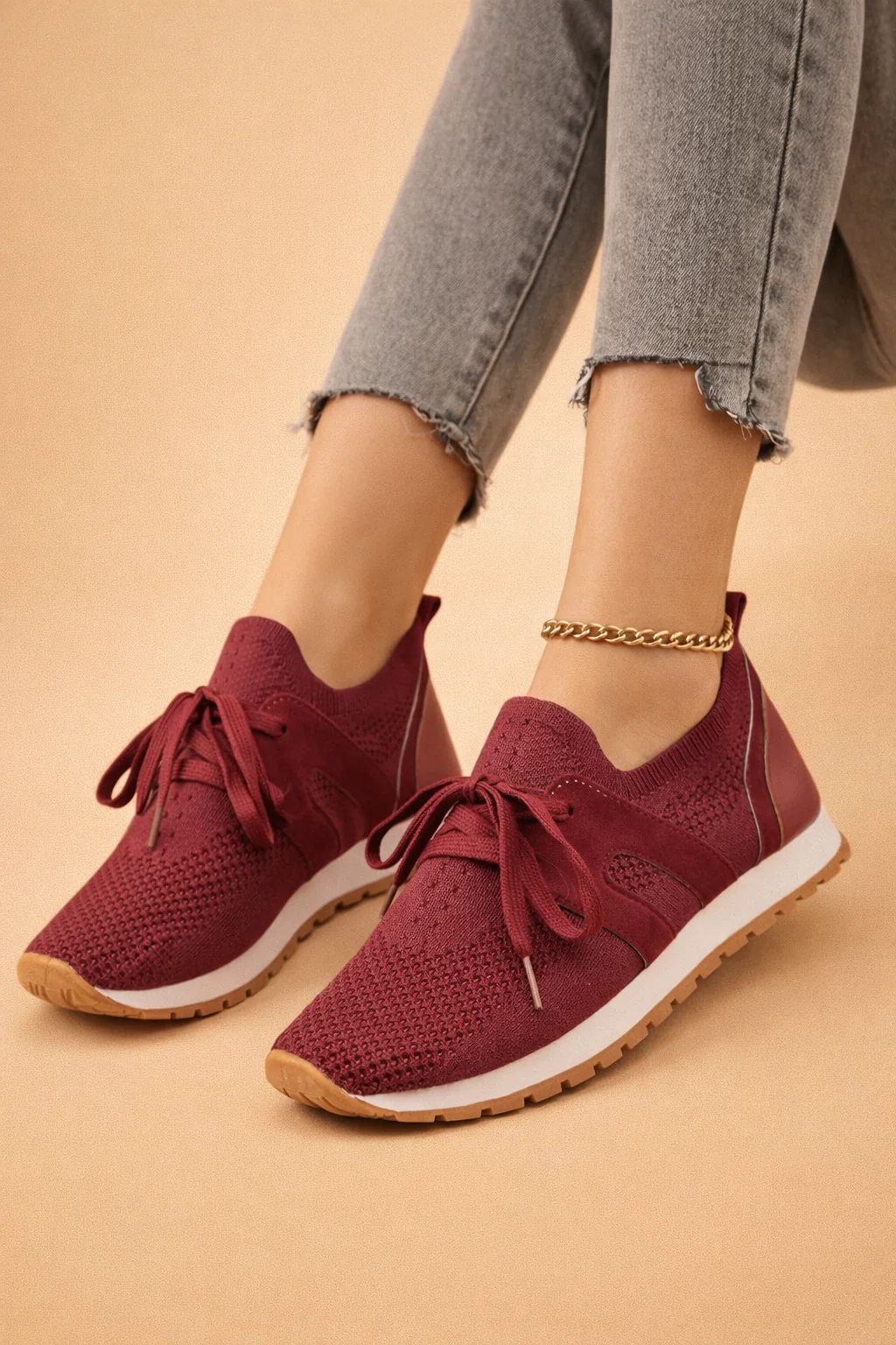Justyna | Women’s Lightweight Knit Sneakers with Breathable All-Day Comfort - Image 5