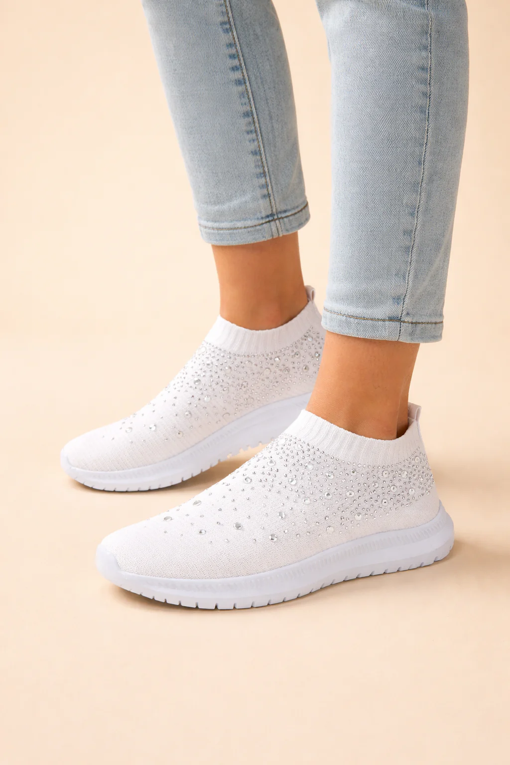 Kamila | Women’s Slip-On Sneakers with Rhinestone Detail and All-Day Comfort - Image 5