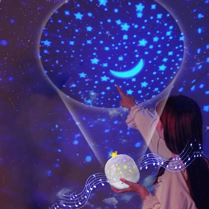 Kids Projector Night Light with Remote Control – 6 Magical Scenes, 5 Color Options, Rotating Light for Soothing Bedtime Experience - Image 2