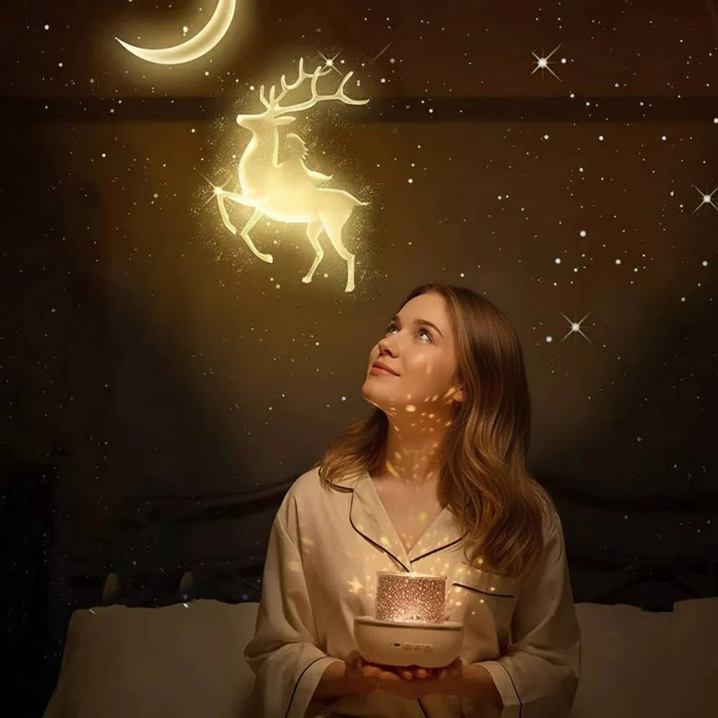 Kids Projector Night Light with Remote Control – 6 Magical Scenes, 5 Color Options, Rotating Light for Soothing Bedtime Experience - Image 5