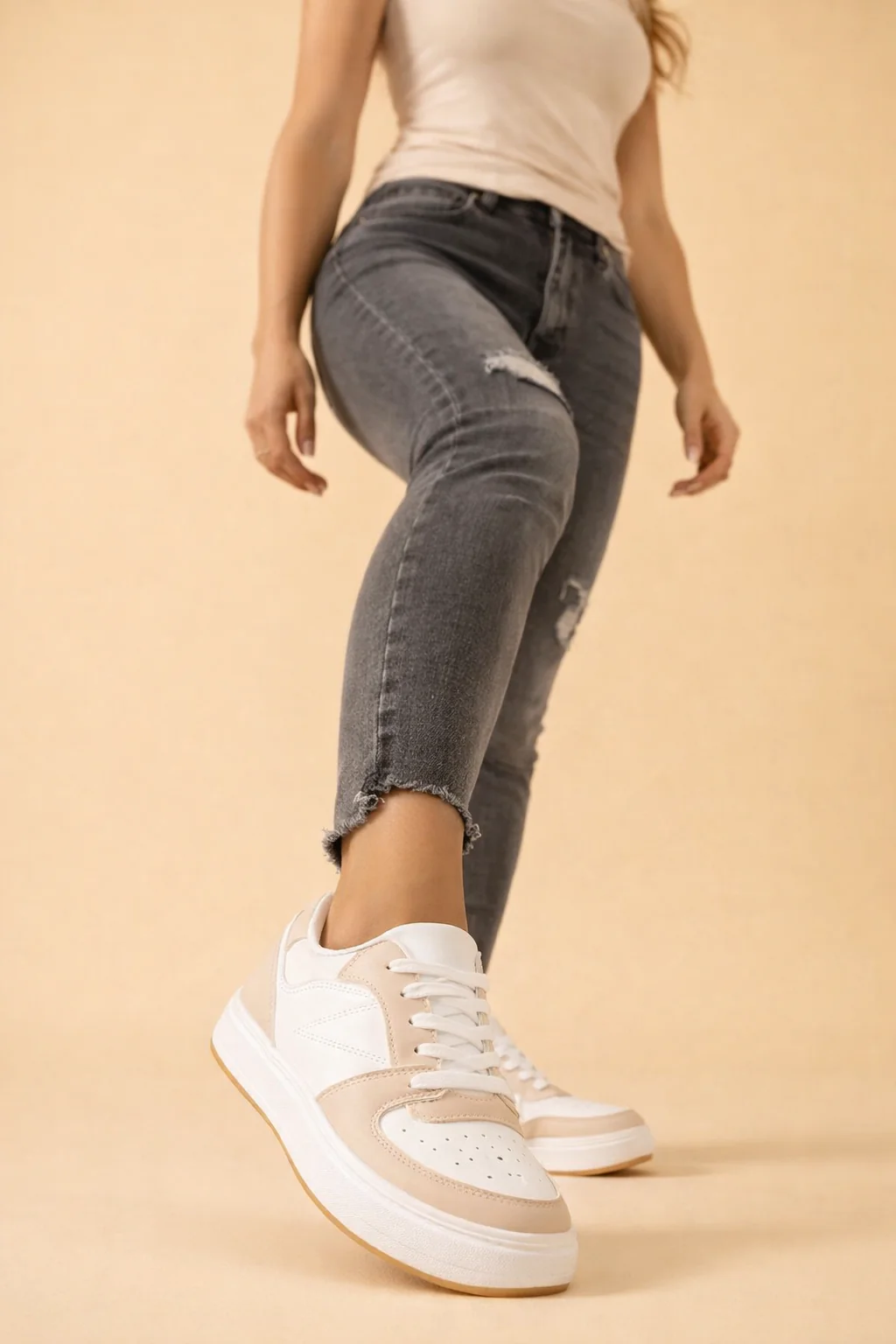 Kinga | Women’s Sporty Cushioned Knit Sneakers with All-Day Comfort - Image 2