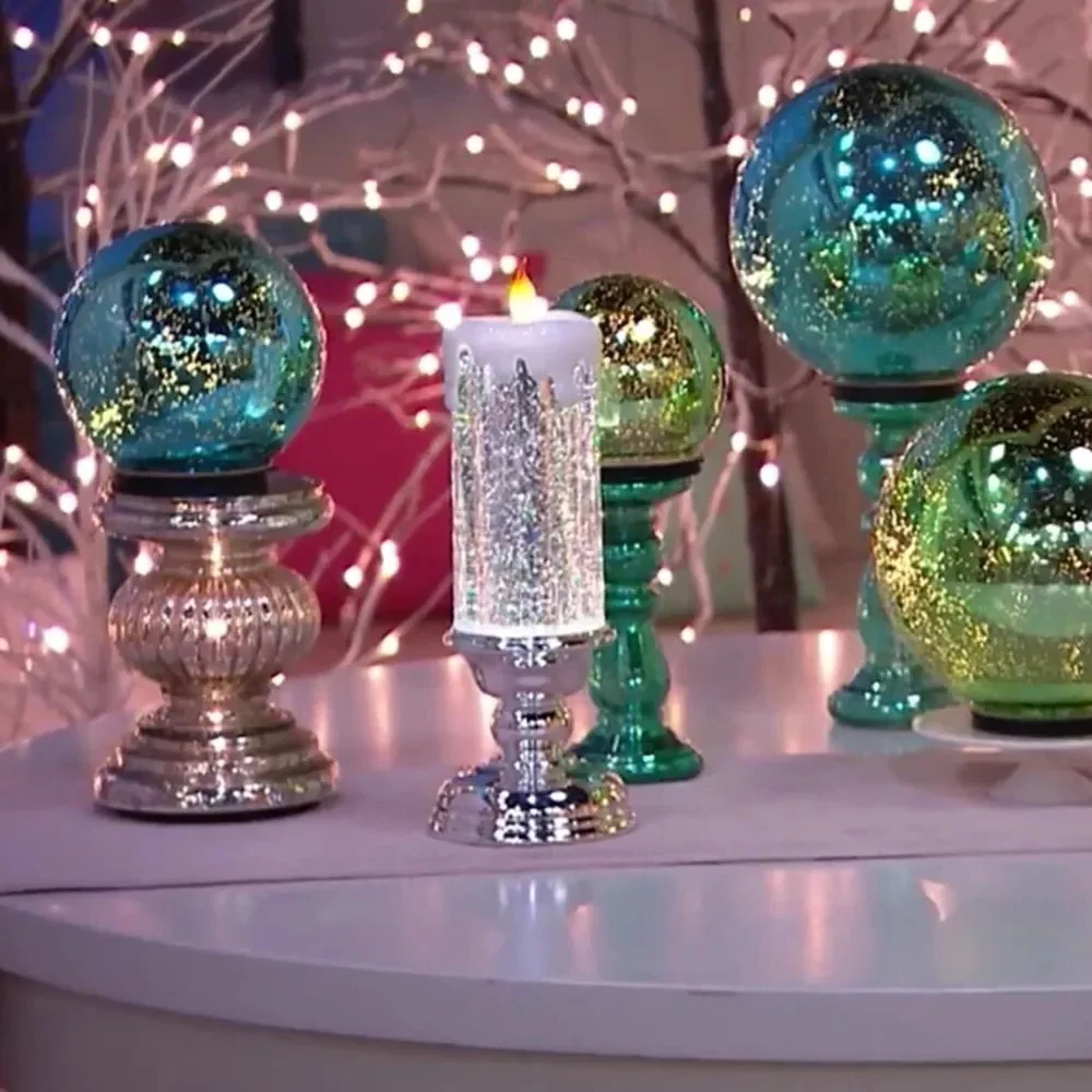 LED Christmas lights rechargeable with glitter - Image 6