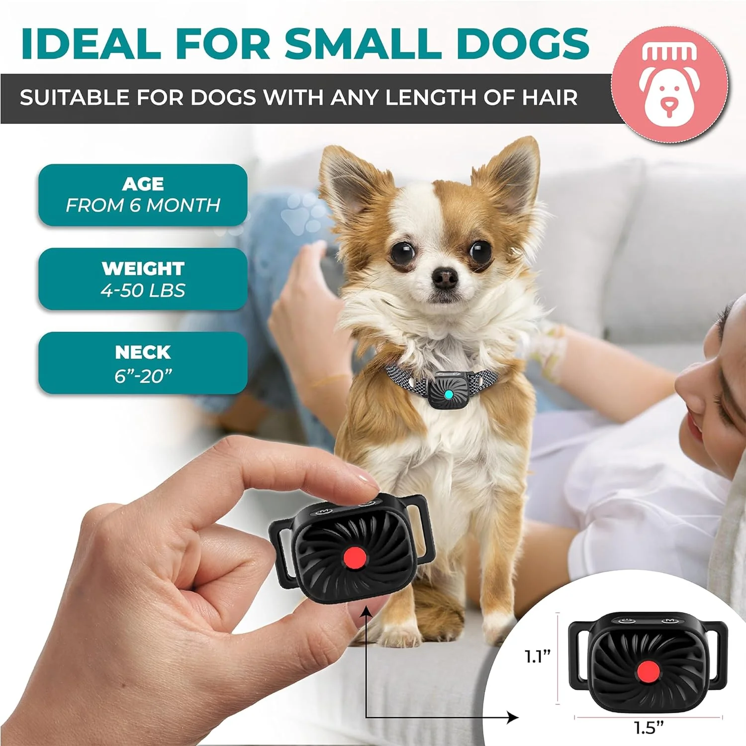Lenny | Bark-Stop Collar – Relaxed Everyday Life for Small Dogs - Image 3