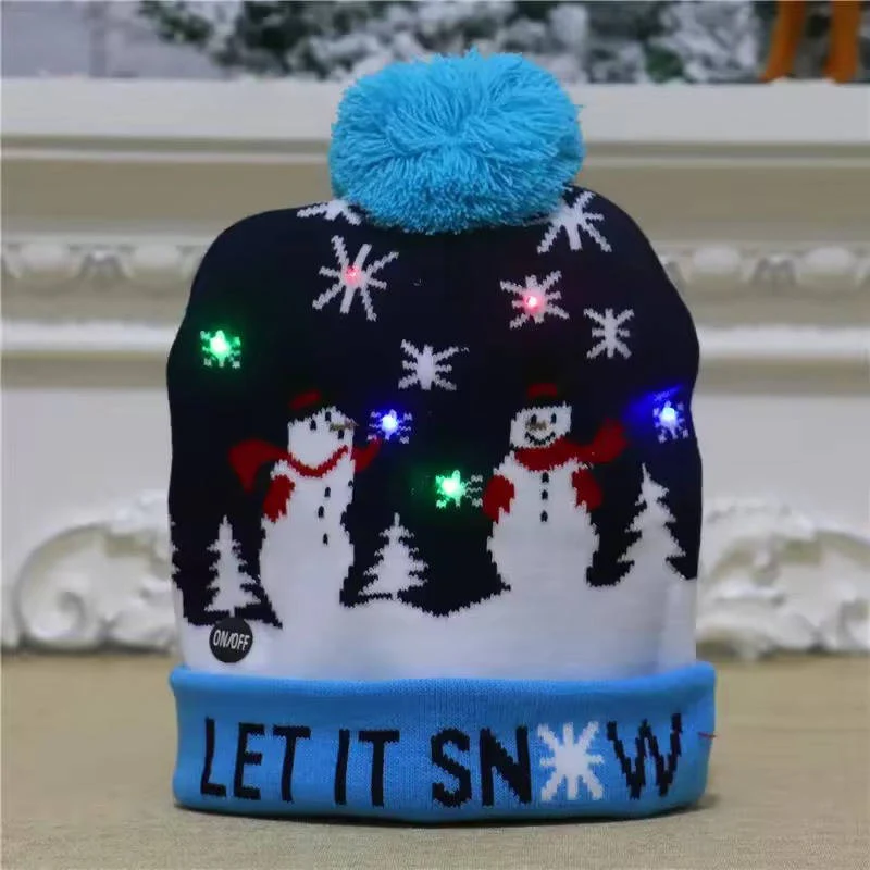 Light Up Christmas Hat with Colorful LED Lights – Stretchy Knit Beanie for All Ages and Holiday Celebrations - Image 10