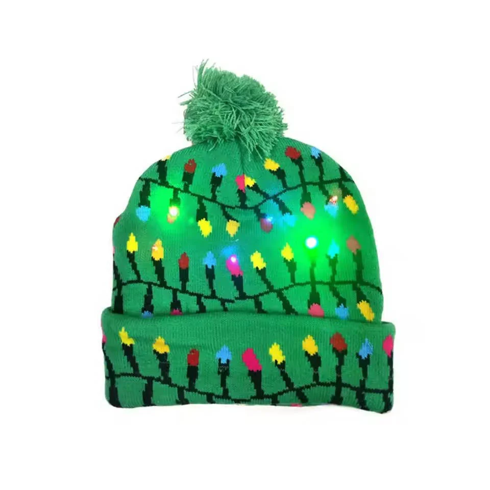 Light Up Christmas Hat with Colorful LED Lights – Stretchy Knit Beanie for All Ages and Holiday Celebrations - Image 9