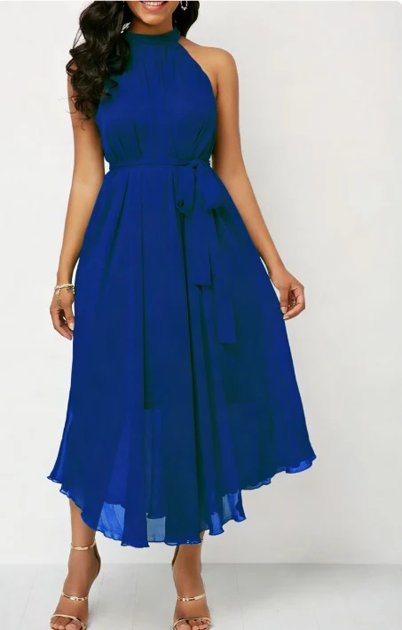 Lilah | Elegant Dress with Flared Hem - Image 2