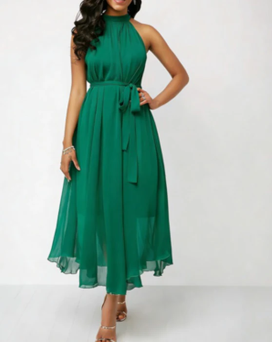 Lilah | Elegant Dress with Flared Hem - Image 3