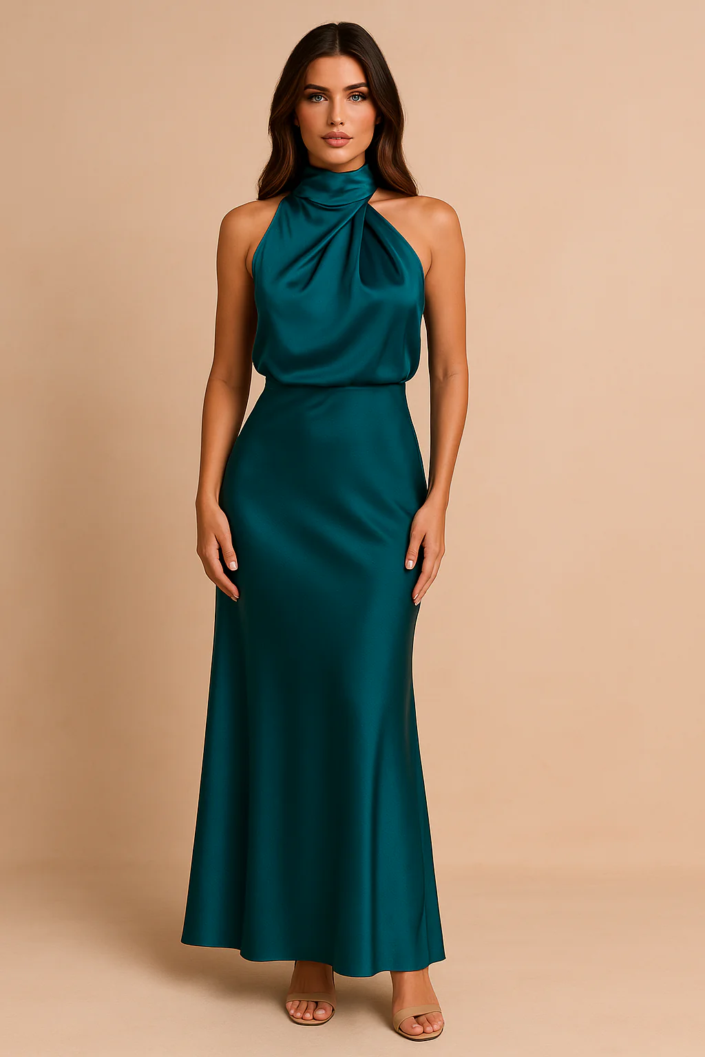 Madelyn | Elegant Women's Draped Midi Dress