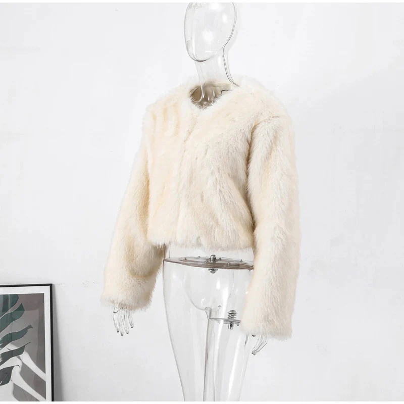 Women's Warm Winter Coat Faux Fur - Image 4