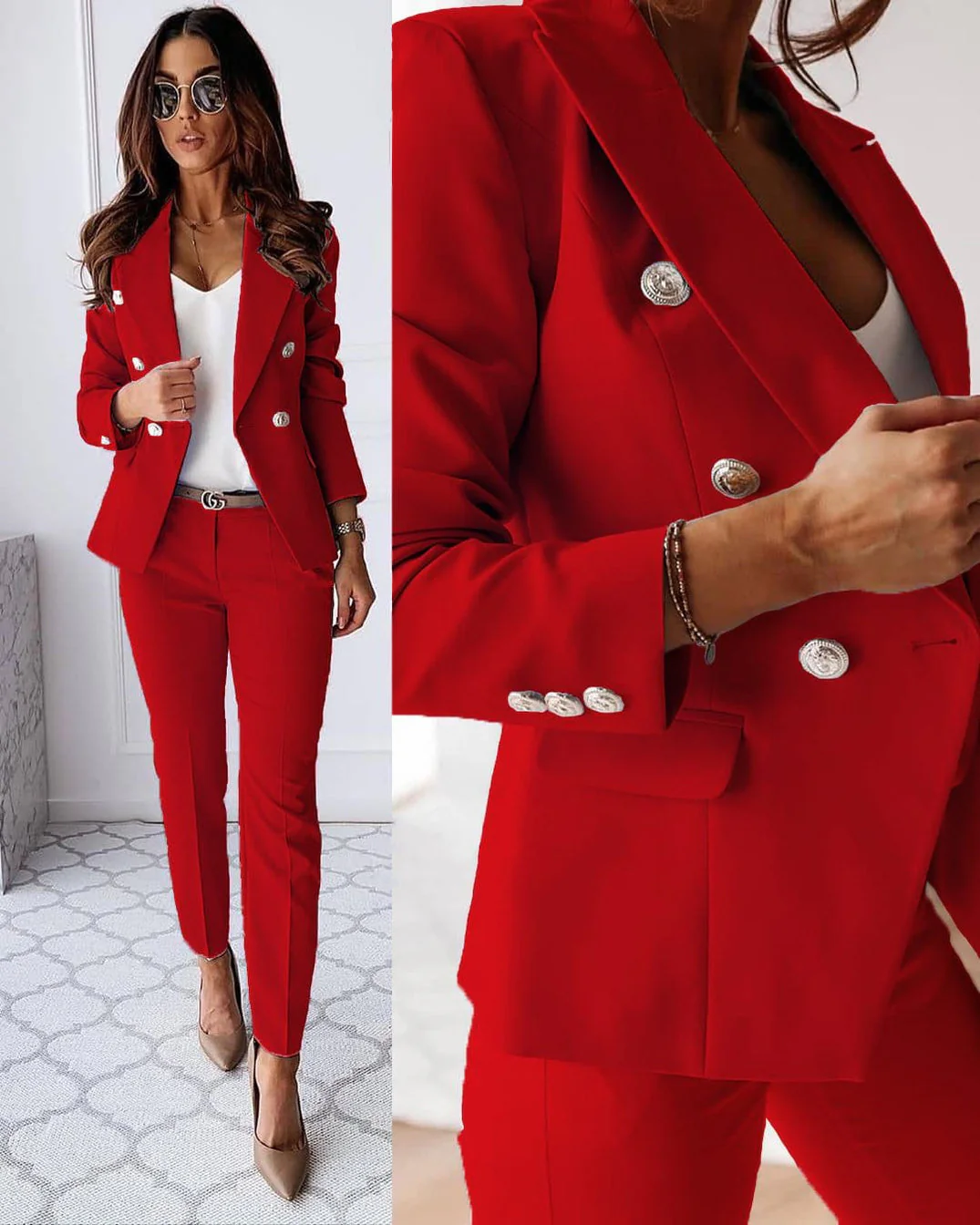 MARGARET | Luxurious Style Women's Set Blazer - Image 2