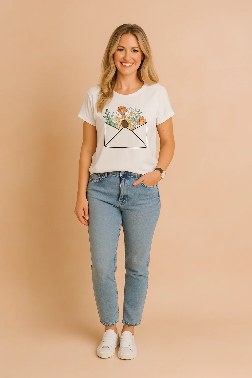 Margaret | Stylish T-shirt with print - Image 2