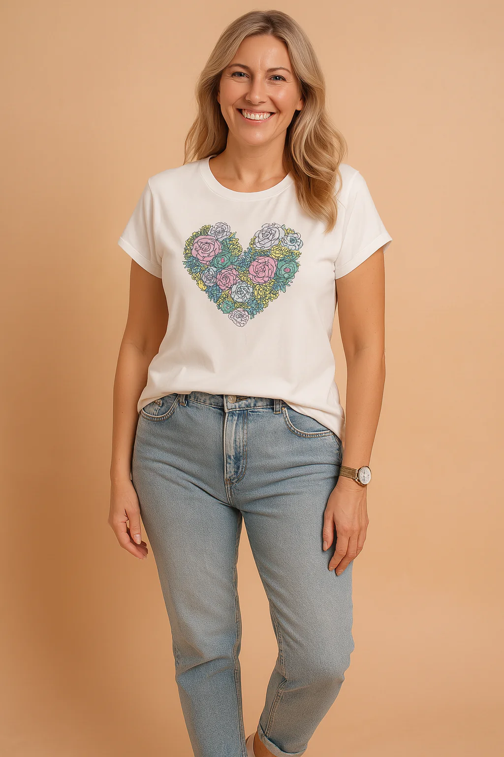 Margaret | Stylish T-shirt with print - Image 3