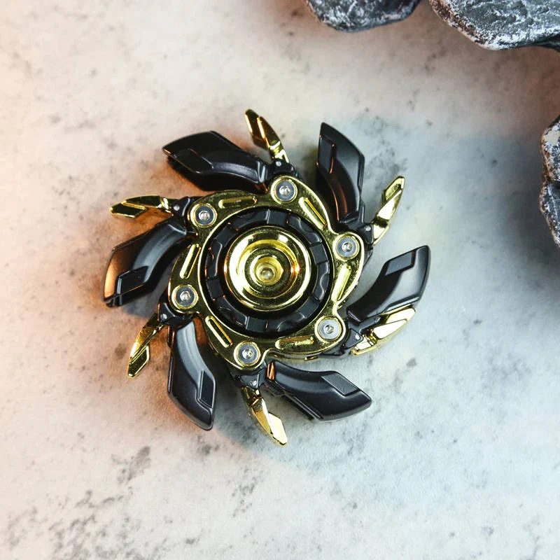 Metal Fidget Spinner Toy with Expanding Wings – Zinc Alloy Design for Focus and Relaxation, Pocket-Sized for Adults - Image 4
