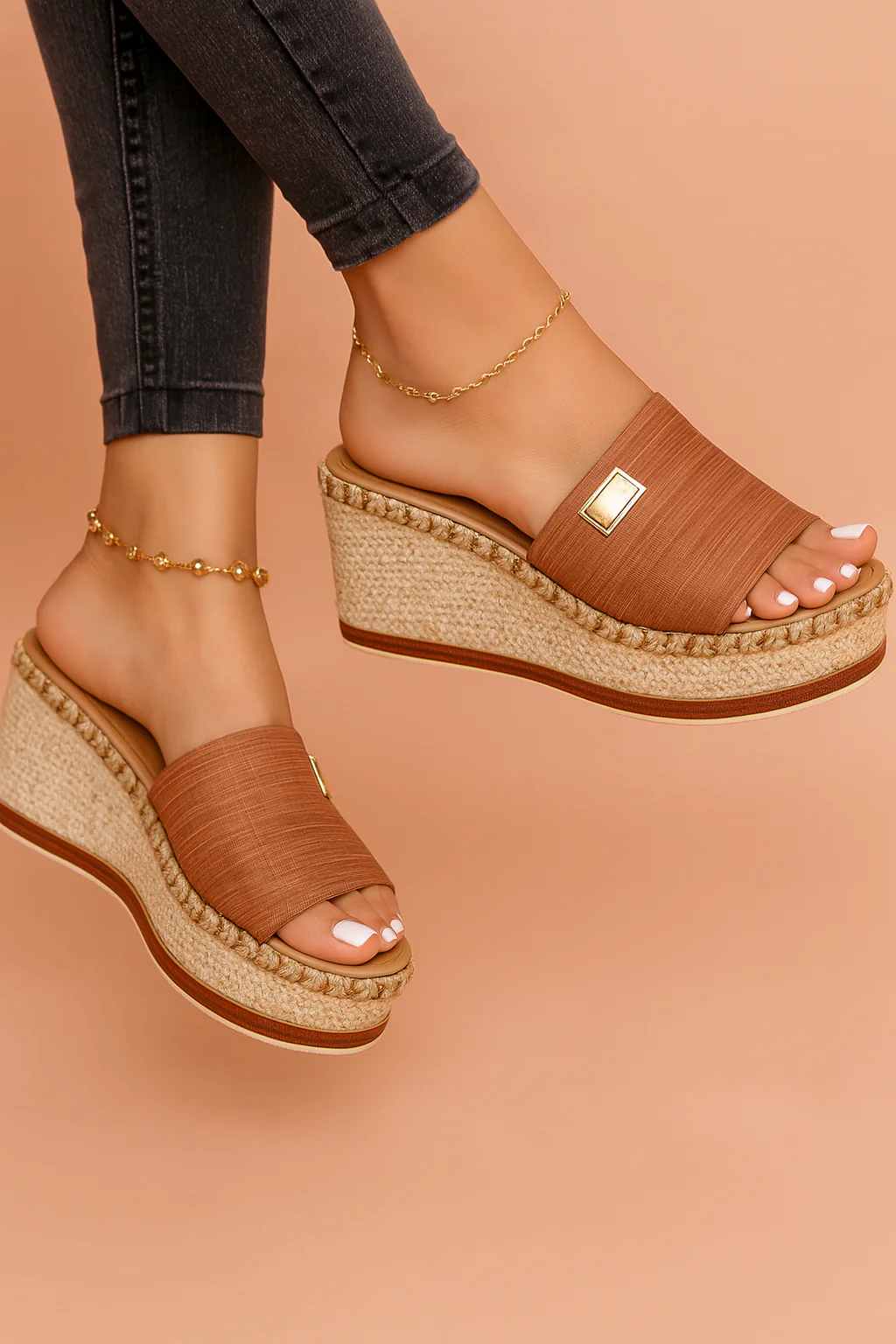 Millie | Woven Wedge Sandals - Image 3
