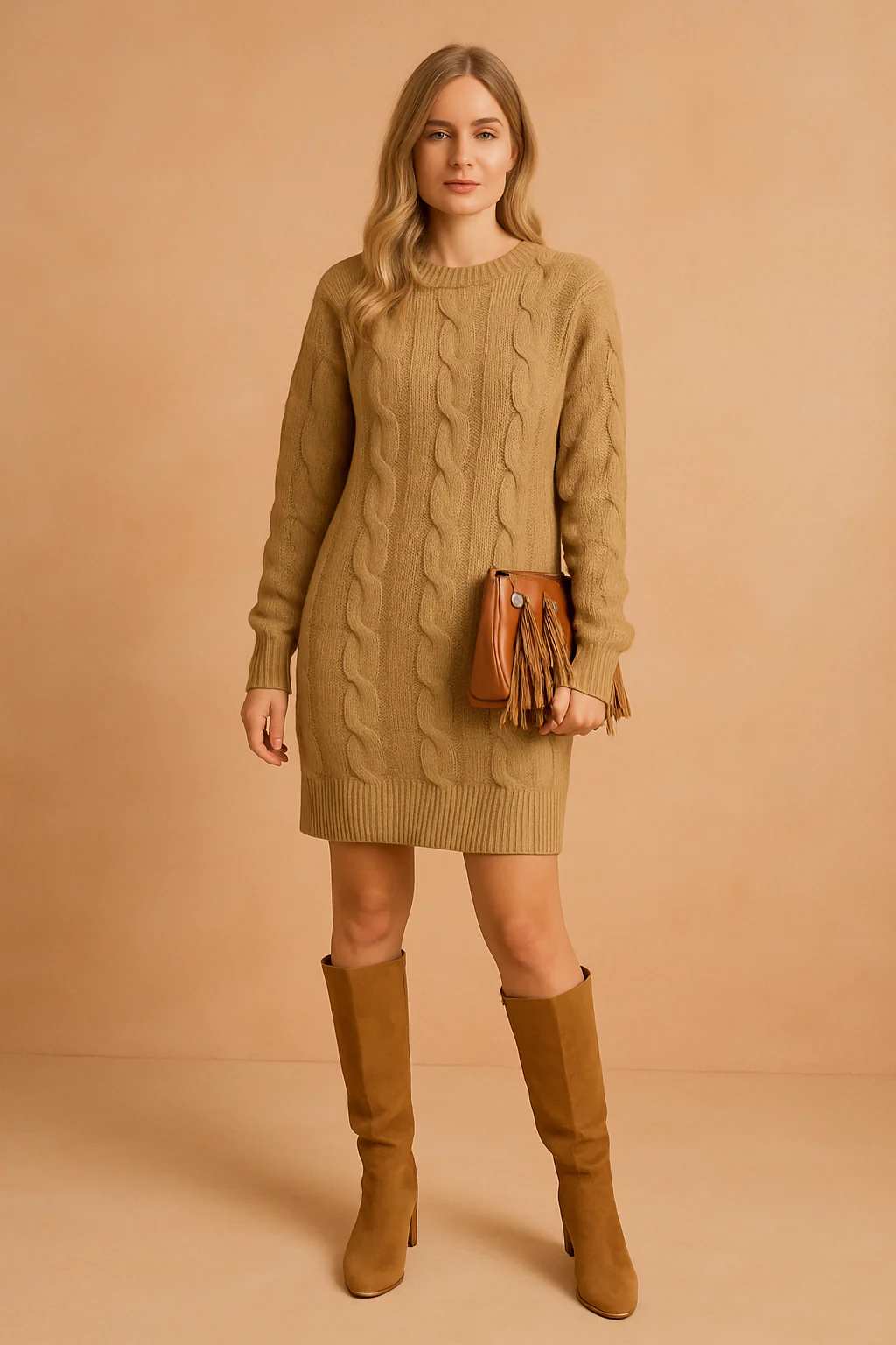 Nathalie | Knitted Sweater Dress - Image 2
