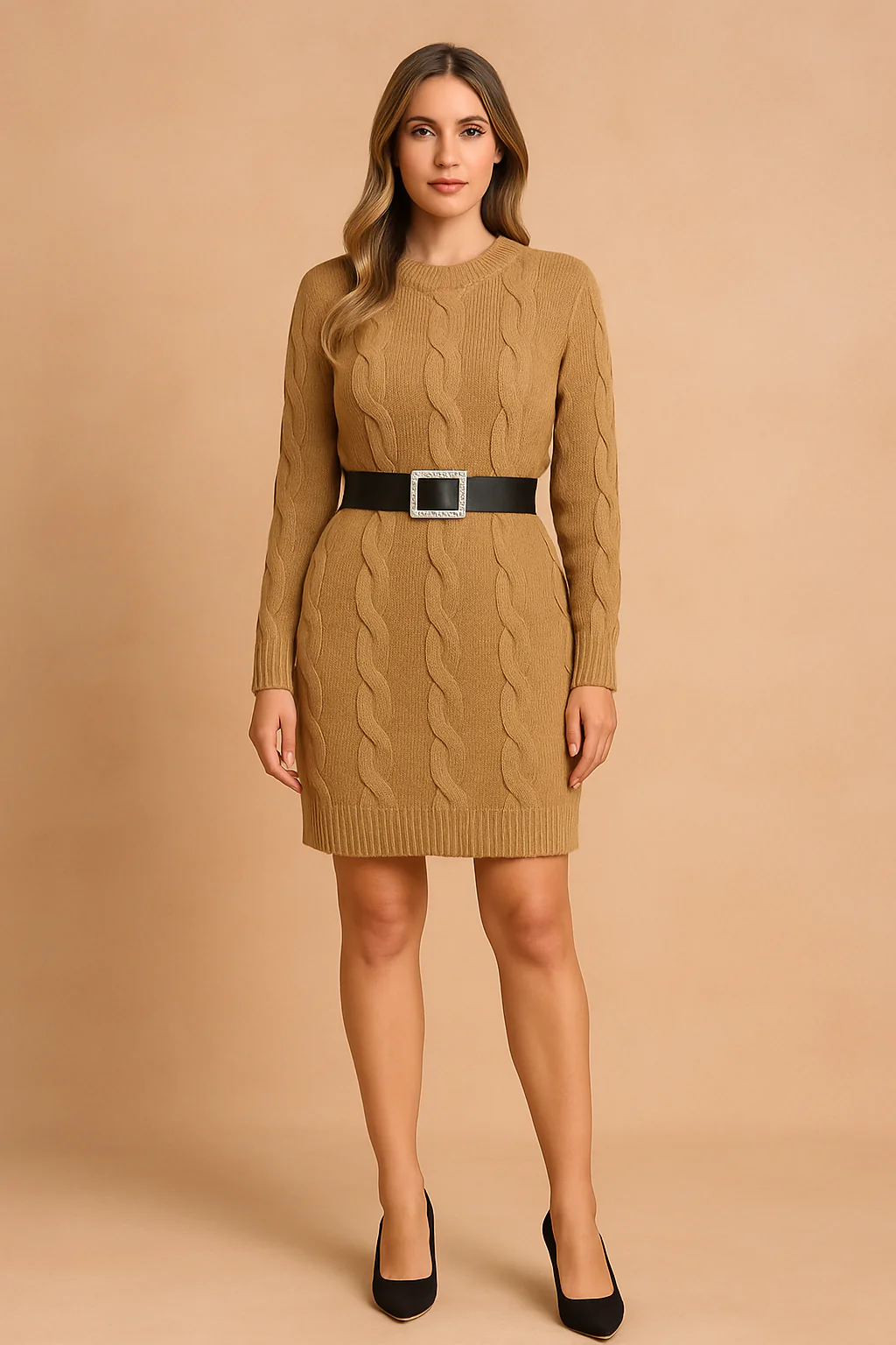 Nathalie | Knitted Sweater Dress - Image 3