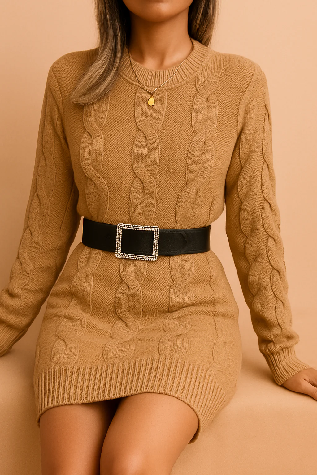 Nathalie | Knitted Sweater Dress - Image 5