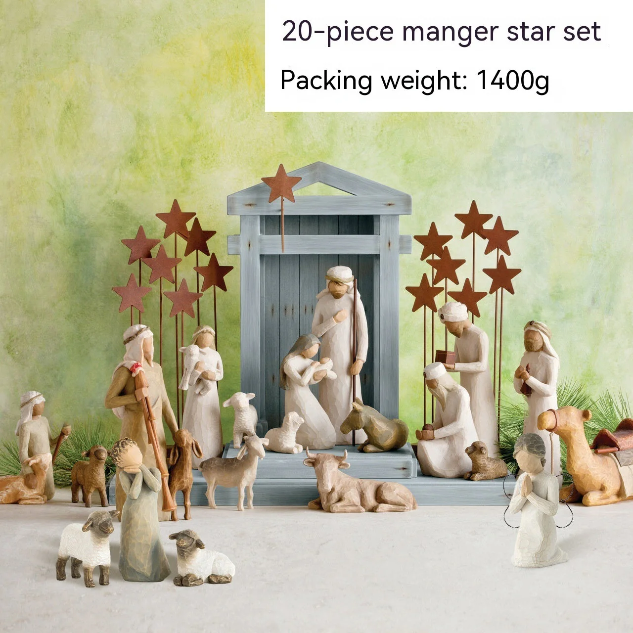 Nativity set with resin and nativity motif - Image 6