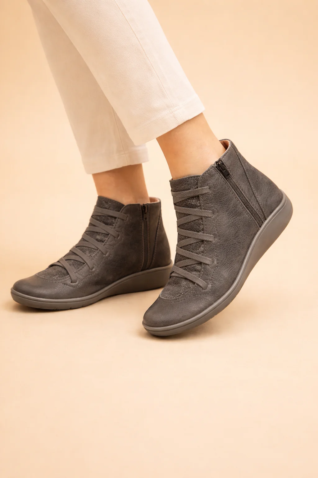 Nina | Trendy orthopedic ankle boots - Image 2