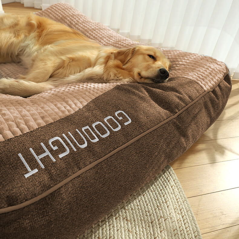 Orthopedic dog cushion bed – Large, thick dog bed with neck support and removable, washable cover - Image 7